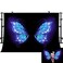 PHMOJEN Amazing Blue Butterfly Wings Backdrop Dreamlike Portrait Photo Background for Photography 10x7ft Vinyl Events Party Decorations Studio Backdrop PPH746