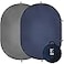 Kate 5x65ft15x2m Collapsible Backdrop Grey Blue Texture Pop up Reversible Photography Backgrounds for Zoom Video Meetings