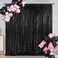 SquarePie Sequin Backdrop 10FT x 10FT Black Curtain Background for Halloween Wedding Party Decoration