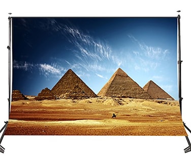 LYLYCTY Egyptian Backdrop 7x5ft Desert Blue Sky Pyramids Photo Background Studio Photography PropsUpgrade Material LY025
