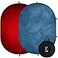 Kate Collapsible Backdrop Blue Pop Up Backdrops Red Portable Background for Portrait Photography for Video for Live Stream 5x65ft