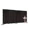 Urby Two Layers Backdrop Made with One Piece Chiffon Tulle Polyester for Professional Extra Wide Blackout Curtains Black 20 x 10 ft