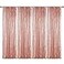 Sugargirl Rose Gold Sequin Backdrop Curtain 4 Panels 2FTx8FT Glitter Rose Gold Background Drapes Sparkle Photography Backdrop for Party Wedding Birthday Wall Decoration