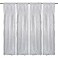 TCBESTO Silver Sequin Backdrop 2FTx8FT 4 Panels Silver Backdrop Curtains for Parties Glitter Backdrop Photo Background for Wedding Baby Shower