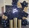 shimmerhoo Shimmer Wall Backdrop 24pcs Decorations Panel Wedding Birthday Anniversary Engagement Bridal Shower Party Decor Panel Black