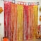 Mega-Loopolis MegaL Thanksgiving Decorations Friendsgiving Backdrop 2 Pack Red Orange Yellow 33x66 ft Foil Fringe Curtains Autumn Harvest Photo Booth Props Fall Streamers Thanksgiving Party Supplies B
