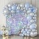 Kate Shimmer Wall Backdrop Iridescent Silver Wall Panels 24Pcs Square Sequin Shimmer Wall Backdrop Decoration for Birthday PartyWedding Anniversary