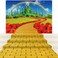 Jectivs 4Pack Yellow Brick Road Runner and Emerald Castle Backdrop for Wizard Party DecorationsYellow Brick Stone Road Leading Emerald Castle Rainbow Background for Photography Halloween Princess Part