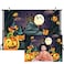 CYLYH 7x5ft Halloween Themed Photography Backdrop Castle Pumpkin Head Bats Moonlight Background Halloween Party Banner