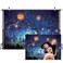 CYLYH 7X5FT Halloween Backdrop Halloween Theme Party Background Pumpkin Lantern Horror Spooky Night Photography Backdrop