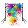 MTMETY 5x7Ft Colorful Splatter Background Abstract Background Paint Splash Backdrop Video Studio Photograph Photo Booth Props Backdrop LXME466