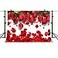 MTMETY 10x7FT White Background Romantic Red Rose Petals for Sweet 16 Party Photo Booth Props Backdrop LFME403