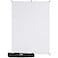 Westcott XDrop WrinkleResistant Photography Backdrop HighKey White Kit 5 x 7 Quick Build Portable Background for Portraits and Headshots