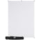 Westcott XDrop WrinkleResistant Photography Backdrop HighKey White Kit 5 x 7 Quick Build Portable Background for Portraits and Headshots
