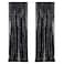 Poise3EHome Black Sequin Backdrop Curtains 2 Panels 2FTx8FT Glitter Photo Booth Backdrop for Halloween Birthday Bachelorette Wednesday Twilight Party Decorations