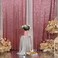 Poise3EHome 2Pcs 3Ft x 8Ft Fuchsia Pink Sequin Backdrop Curtain Glitter Photography Background Sequence Xmas Thanksgiving Backdrop for Wedding Party Holiday Festival Decor