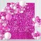 LJIE-House Hot Pink Shimmer Backdrop Sequin Wall Panel 3ftx6ft Shimmer Wall Background Glitter Party Backdrop for Wedding Birthday Anniversary Bachelorette Supplies