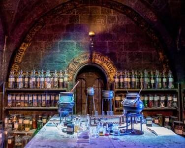 AOFOTO 10x8ft Chemistry Laboratory Background Scary Halloween Party Decorations Spooky Witchs Room Glass Bottles Agentia Black Magic Lab Backdrop Hallowmas Photo Studio Props Vinyl