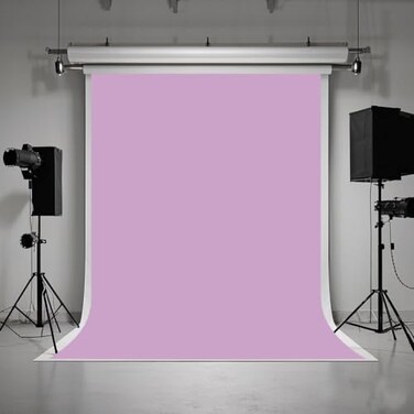 HMTFOTO 5X7ft Purple Backdrop Light Purple Photo Backdrop for Photoshoot Background Solid Color Backdrop