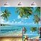 NN Summer Tropical Beach Backdrops Seas Palm Leaf Sand Beach Background Photography Shower Baby Birthday Party Wedding Studio Decoration Props 7x5ft
