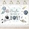 Mocsicka Outer Space Baby Shower Backdrop Galaxy Blue Planets Its a Boy Background Houston Astronaut Baby Shower Party Cake Table Decoration Photo Booth Props 7x5ft