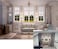 CSFOTO 7x5ft 3D Living Room Backdrop Sofa Carpet Crystal Chandelier Window Office Backdrop for Zoom Meeting Video Conferencing Backdrops for Video Recording Video Backdrops Background Home Office