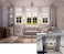 CSFOTO 7x5ft 3D Living Room Backdrop Sofa Carpet Crystal Chandelier Window Office Backdrop for Zoom Meeting Video Conferencing Backdrops for Video Recording Video Backdrops Background Home Office