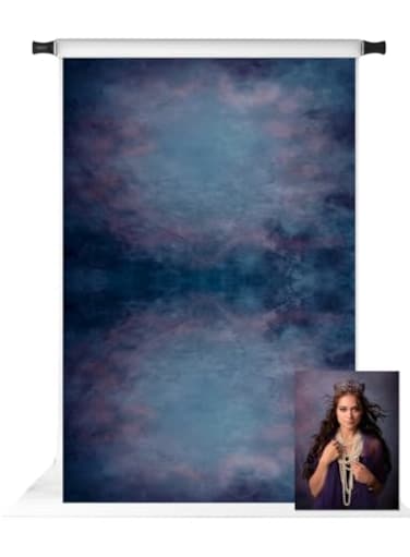 Kate 10X20ft Blue Backdrops for Photographers Retro Photographer Photo Background Blue Portraits Backdrop