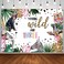 AIBIIN 7x5ft Young Wild and Three Birthday Backdrop Safari Jungle Wild Animals Third Birthday Party Decorations Supplies Young Wild and Three 3rd Bday Photography Background Banner Cake Table Props