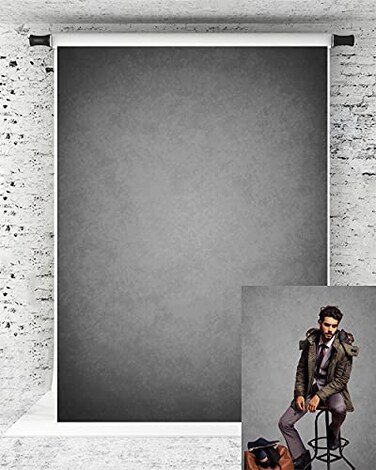 Kate 65x10ft Grey Backdrops Photography Backdrops for Headshot Portrait Photo Background