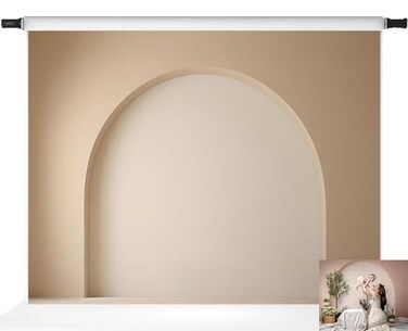 Kate Modern Style Arch Wall Backdrop Wedding Photography Backdrop Beige Arch Professional Photo Backdrops7x5ft