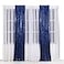 Poise3EHome 2ft x 8ft Blue Sequin Photography Backdrop Curtains 2 Panels for Party Decoration Navy Blue