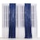 Poise3EHome 2ft x 8ft Blue Sequin Photography Backdrop Curtains 2 Panels for Party Decoration Navy Blue
