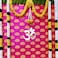 Desi Favors Hot Pink Lotus Paper Backdrop Sheets Indian Backdrop Decorations for Wedding Background Wall Banner Set 72x84 Inch