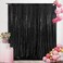 SquarePie Sequin Backdrop 5FT x 7FT Black Background Sparkly Curtain for Halloween Wedding Party