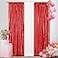SquarePie Red Sequin Backdrop Curtain 2FT x 8FT 2pcs Background Sparkly for Valentines Day Wedding Christmas Mothers Day Party Decoration
