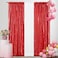 SquarePie Red Sequin Backdrop Curtain 2FT x 8FT 2pcs Background Sparkly for Valentines Day Wedding Christmas Mothers Day Party Decoration