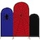 Tingjoo Spider Web Theme Arch Backdrop Cover 3 Set 4ft 5ft 6ft Wedding Arch Covers Spandex Backdrop Stand for Wedding Birthday Banquet Ceremony Photography Party DecorationClassic