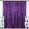 ShinyBeauty Sequin Backdrop Curtain Photo Booth Backdrops 4FTx6FT Purple Glitter Backdrop for Weddings and Events Wedding Decoration Fabric