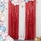 ShinyBeauty Sequin Curtains 2 Panels Red 2FTx8FT Sequin Photo Backdrop Red Sequin Backdrop Curtain Pack of 21011E