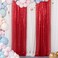 ShinyBeauty Sequin Curtains 2 Panels Red 2FTx8FT Sequin Photo Backdrop Red Sequin Backdrop Curtain Pack of 21011E