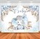 Sensfun Boho Elephant Baby Shower Backdrop for Boy Blue Pampas Grass Its a Boy Elephant Little Peanut Baby Shower Decorations Photography Background Cake Table Photoshoot Props 7x5ft