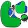 BiZiSOFON Blue Green Screen Backdrop Double Sided Collapsible Greenscreen Backdrop with Carrying BagPortable Pop Up Green Screen Background for Streaming Webcam 394 591