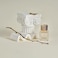 Exzycke 2PCS Original Design Product Photography Background Props Waterproof Hard Aromatherapy Gypsum Cube Props for Photoshoot White Brown
