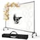 EMART Rolling Backdrop Stand with Wheels 10 x75 ft WxH Adjustable Moveable Photo Banner Background Holder Photography Frame Kit Adjustable for Parties Decoration Photoshoot