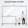 EMART Rolling Backdrop Stand with Wheels 10 x75 ft WxH Adjustable Moveable Photo Banner Background Holder Photography Frame Kit Adjustable for Parties Decoration Photoshoot