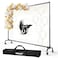 EMART Rolling Backdrop Stand with Wheels 10 x75 ft WxH Adjustable Moveable Photo Banner Background Holder Photography Frame Kit Adjustable for Parties Decoration Photoshoot