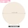 Wokceer 72FT Round Backdrop Cover Beige Round Arch Covers with Buckles Polyster Circle Balloon Arch Cover for Wedding Birthday Party Ceremony Decor