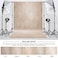 Haboke Abstract Professional Photography Backdrop for Portrait Photo Props Booth Background Photoshoot Studio with Polyester Fabric Roller Pocket on Top 6x8ft BeigeNo Stand