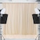 ESGOTBME 10x10ft Wrinkle Free Backdrop Curtain for Parties Soft Fabric Drapes Wedding Cream Curtain Backdrop for Birthday Party Decorations Background for Photography 5x10ft2 Panels